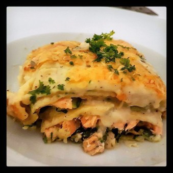 Zalmlasagne